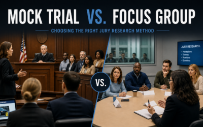 Mock Trial vs. Focus Group: Choosing the Right Jury Research Method